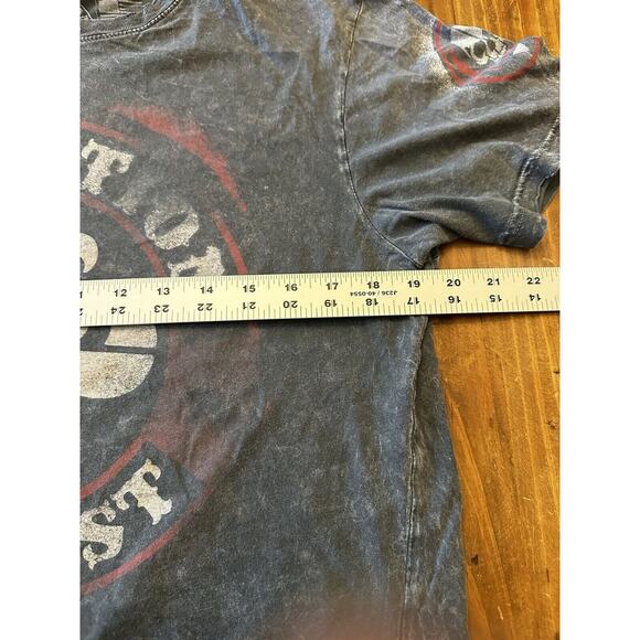 Affliction Live Fast Men’s Size Medium T-shirt Distressed Skull Y2K Biker Grunge - Picture 8 of 10